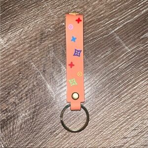 Brown Colorful Fashion Inspired Wristlet Keychain BRAND NEW